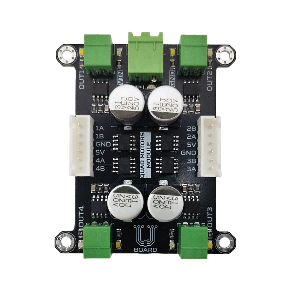 Фото платы Quad Motor Shield, вид сбоку